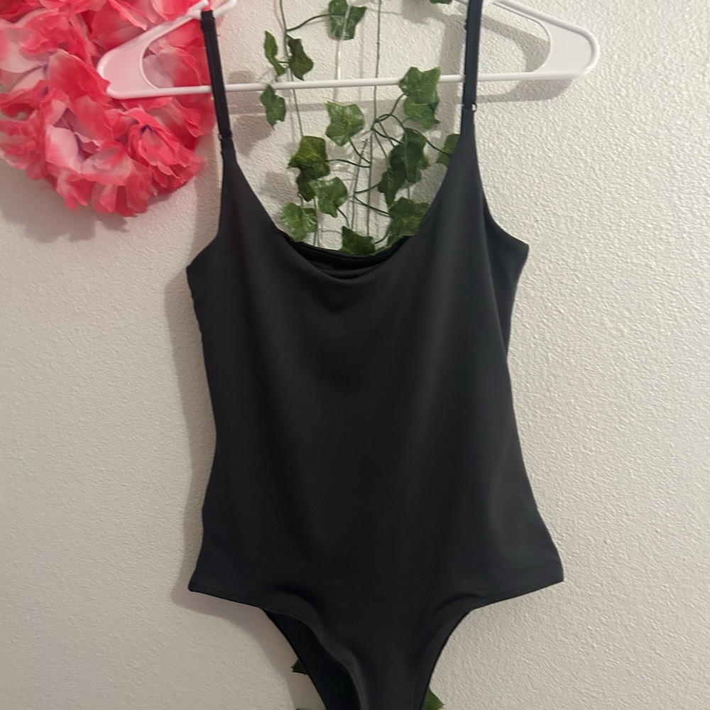Dark grey cami body suit